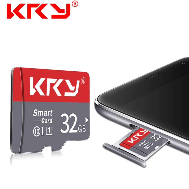 Карта памяти KRY, 32 ГБ, 16 ГБ, 8 ГБ, 128 ГБ, 64 ГБ, Microsd карта C10, Micro TF, SD карта, 8, 16, 32, 64, 128 ГБ, адаптер Cartao De Memoria Carte