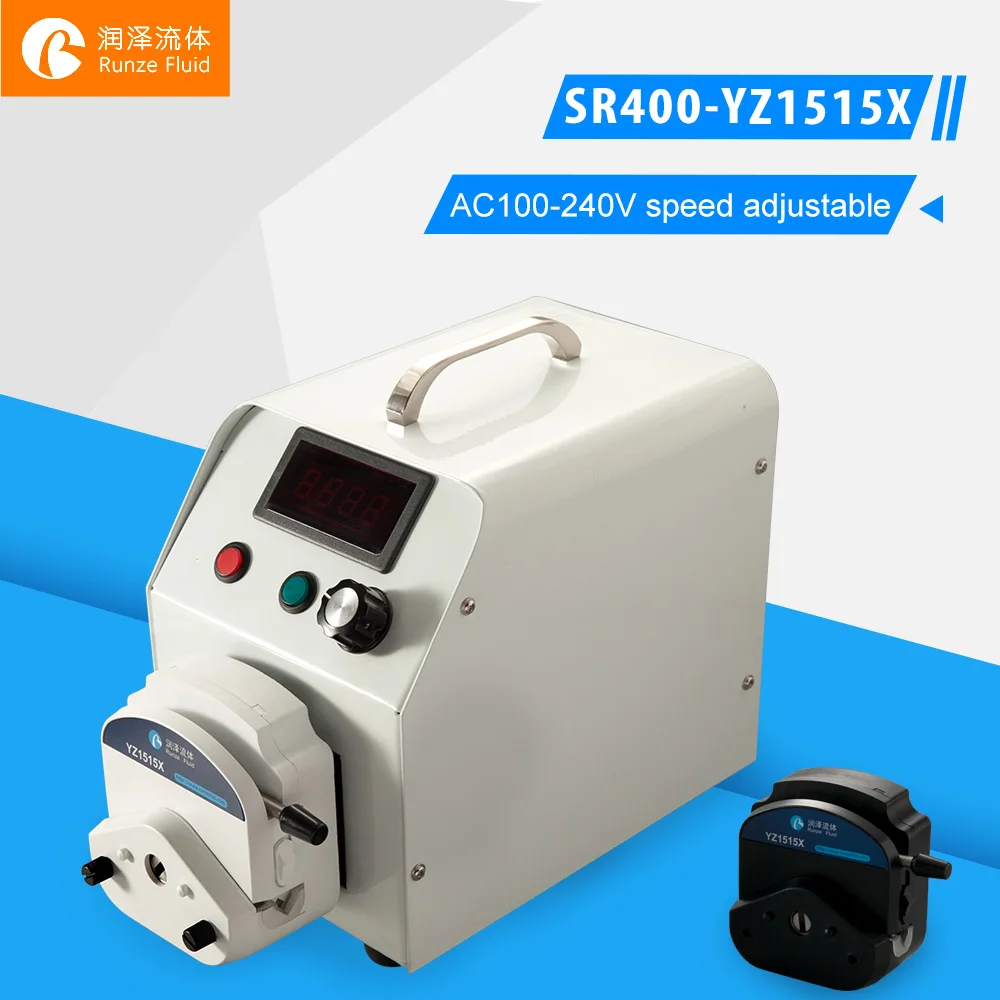 

Easy Load Flip-Type Peristaltic Pump Variable Speed Quick Tubing Flexible Silicon/BPT Rubber