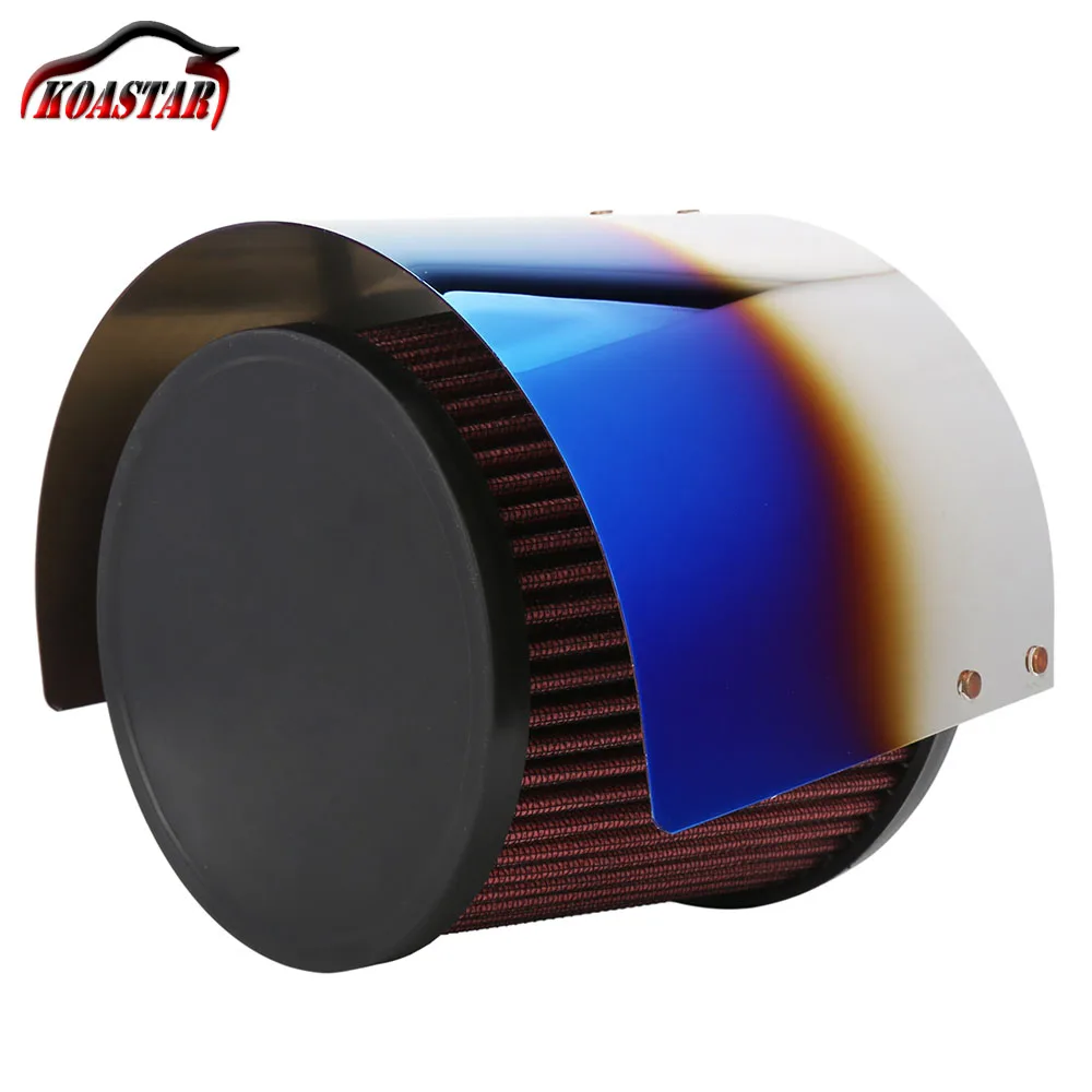 Stainless Steel Universal air filter heat shield For 2.5'' 5'' Neck