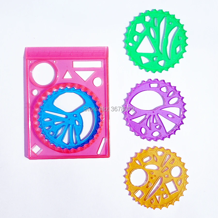 Спиральный художественный дизайн Spirograph игрушки для рисования игровой набор с