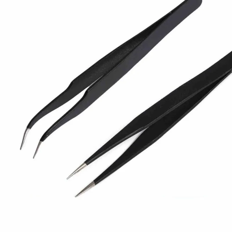 

1pcs Bent Straight Nail clippers Tweezers Nail Clippers Nipper Tool Manicure Eyebrow Tweezers Blackhead Remover Acne Face Care