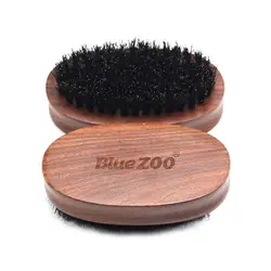 Натуральная щетина кабана борода щетка для Для мужчин бамбука Волосы на лице Борода гребень бритья барсук кисти