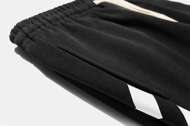 Спортивные штаны боковая полоса уличного движения с принтом линии мужские уличные спортивные штаны Штаны для пробежек в повседневном стиле