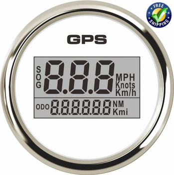 

Pack of 1 52mm Digital GPS Speedometers 0-999 GPS Speed Odometers SOG Waterproof Speed Mileometer KM MPH Knots for Auto Boat