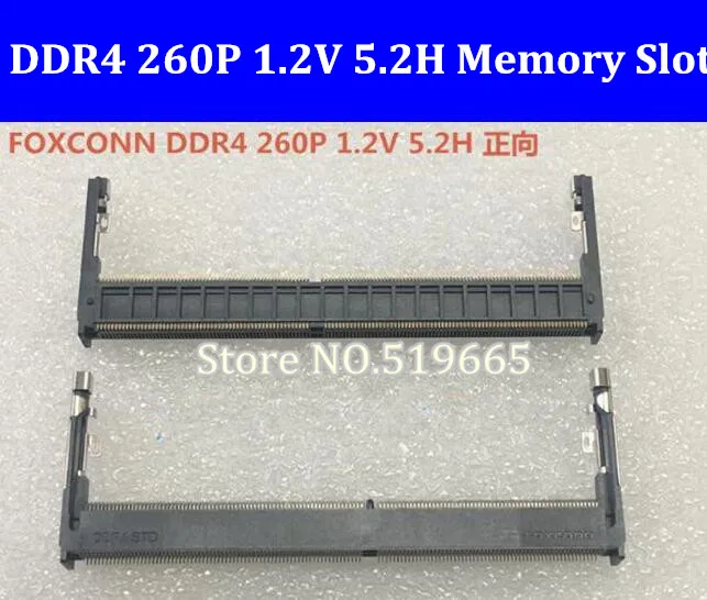Разъемы Foxconn DDR4 260 P PIN 1 2 В 5 H разъем для памяти ноутбука 260PIN вперед | Компьютеры и