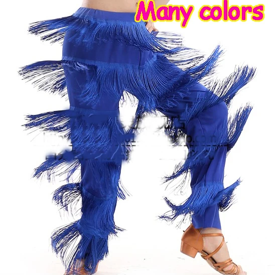 Новое поступление, дешевые женские танцевальные брюки с бахромой для девочек