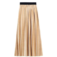 PANJOINER, модные плиссированные юбки для женщин, толстая юбка средней длины, женские повседневные свободные вечерние юбки, Saias Midi Faldas S016