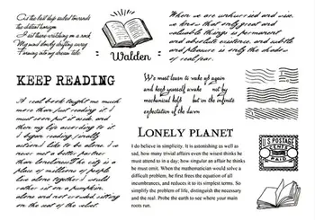 

Walden Transparent Clear Silicone Stamp/Seal for DIY scrapbooking/photo album Decorative clear stamp A1142