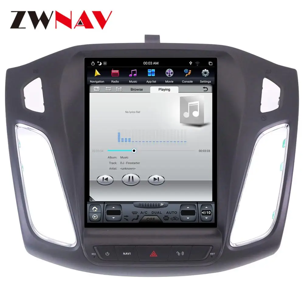 Top PX6 4+64 Tesla vertic screen Android 8.1 Car radio audio stereo for Ford Focus 2012-2016 GPS Navi multimedia player BT head unit 4