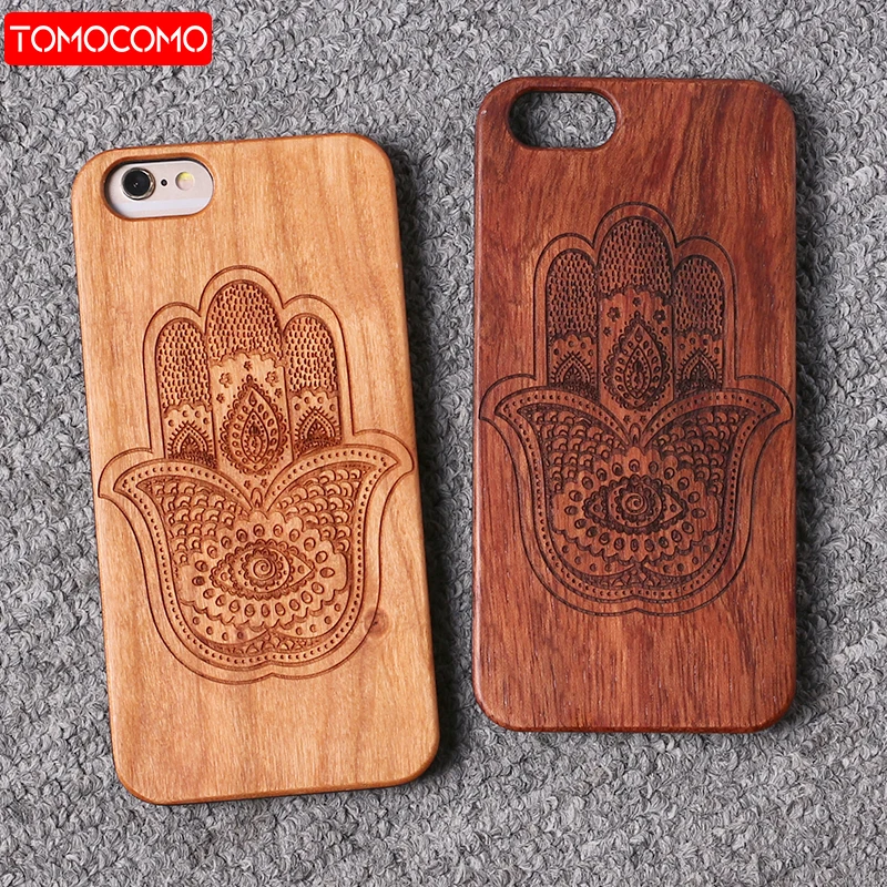 

Wood Case For Samsung Galaxy S7 S8 Edge S9 S9 Plus 100% Natural Carving Case For iPhone 7 6 6S Plus 5 5S SE XS Max Cover