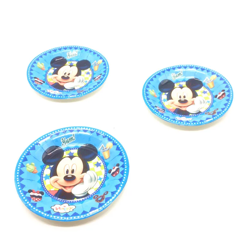  107Pcs/lot Disney Mickey Mouse Theme Gift Bag Blowout Cup Plate Baby Shower Invitation Card Kid Bir - 32890522935