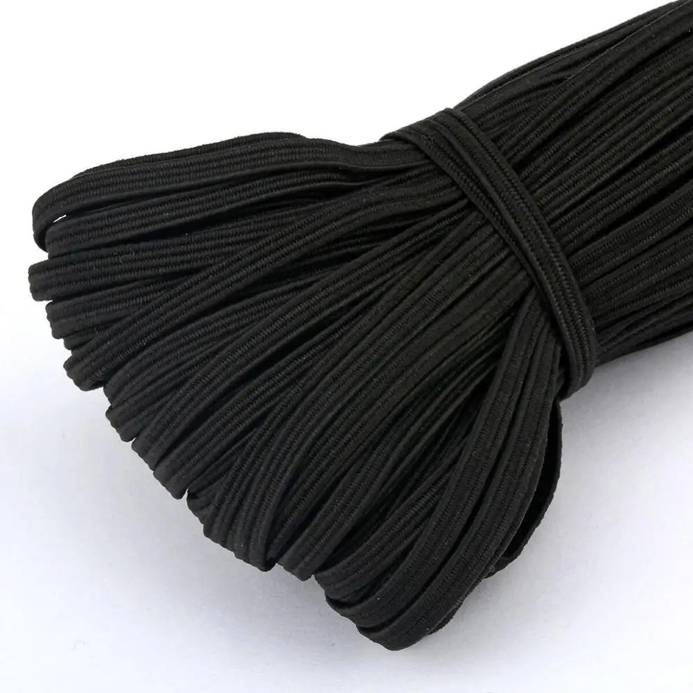 

5 meters/lot 3/6/9/10/12MM White/black Nylon Highest Elastic Bands Garment Trousers Sewing Accessories DIY