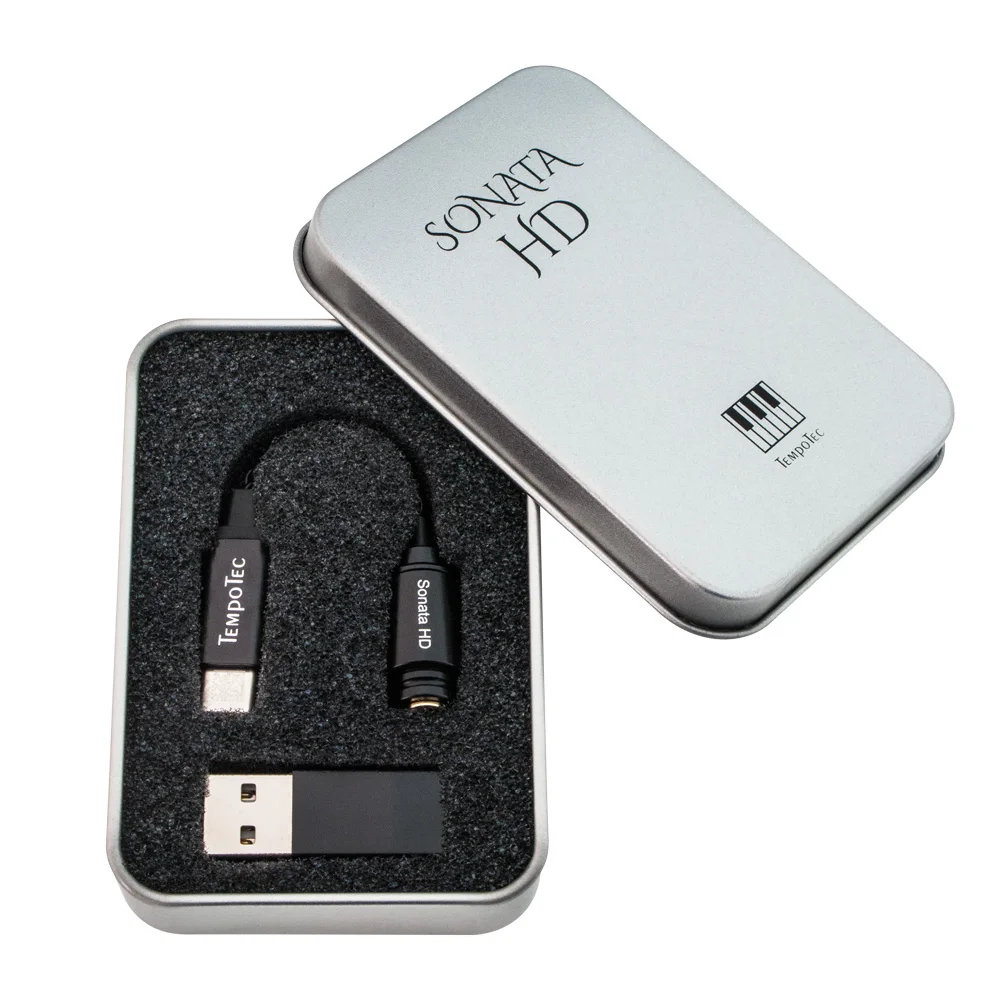 Original TempoTec Sonata HD TYPE C to 3.5MM Headphone Amplifier Adapter DAC for Android Phone PC MAC