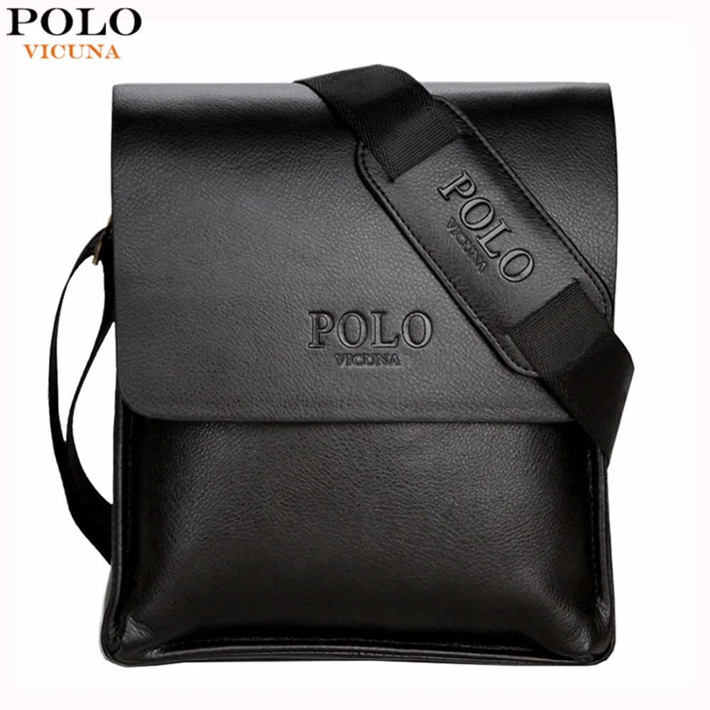 

VICUNA POLO Famous Brand Business Man Bag Simple Design Solid Casual Men Messenger Bags Promotion Hot Sell Mens Shoulder Bags