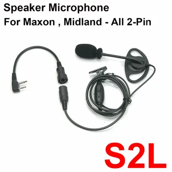 

D Ring Ear Hanger Boom Mic Microphone + Mini din plug for Maxon SP14, SP120, SP130, SPI140, SP300, SP310, SP320, SP330, SP340