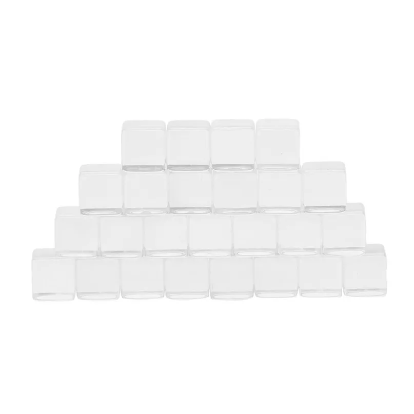 25pcs d6 dice Transparent Dice Acrylic Cube Board Game Kid DIY Fun and Teaching brain cubes game toys for child #2 (11)