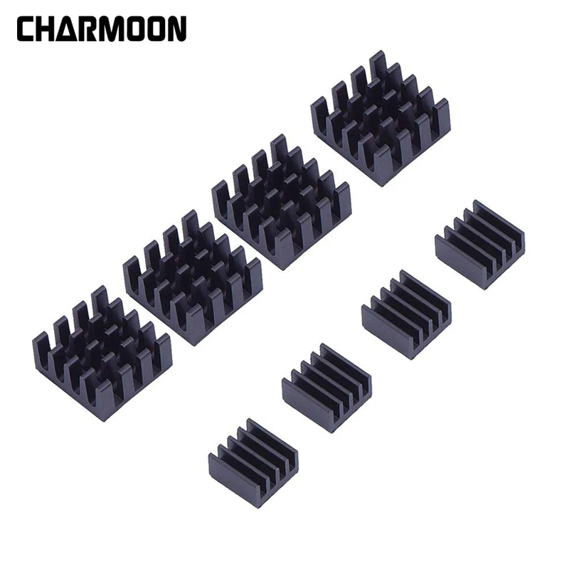 

8pcs Aluminum Heatsink Heat sink Computer Cooler Radiator for Electronic Chip Heat dissipation Cooling Pads For raspberry pi