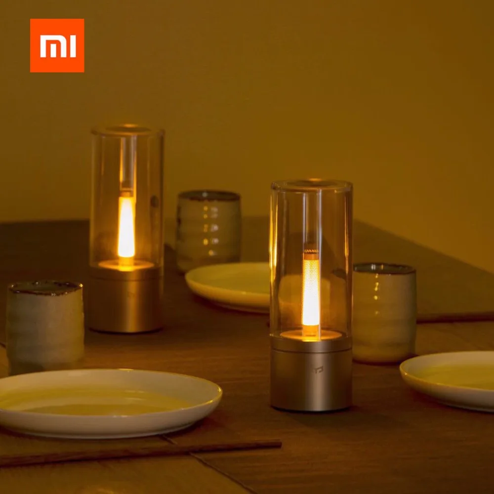Xiaomi Mi jia Yee светильник Ambiance лампа винтажный умный Candela светодиодный светильник с регулируемой яркостью прикроватный ночной Светильник для Xiaomi Mi приложение для дома