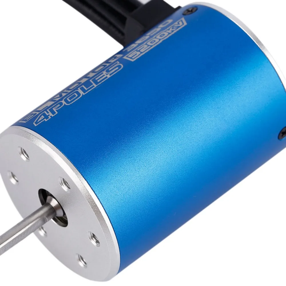 OCDAY 3650 4 полюса 5200KV безщеточный Бессенсорное двигателя для 1/10 RC Car лодка профессиональный пульт Управление игрушки Запчасти