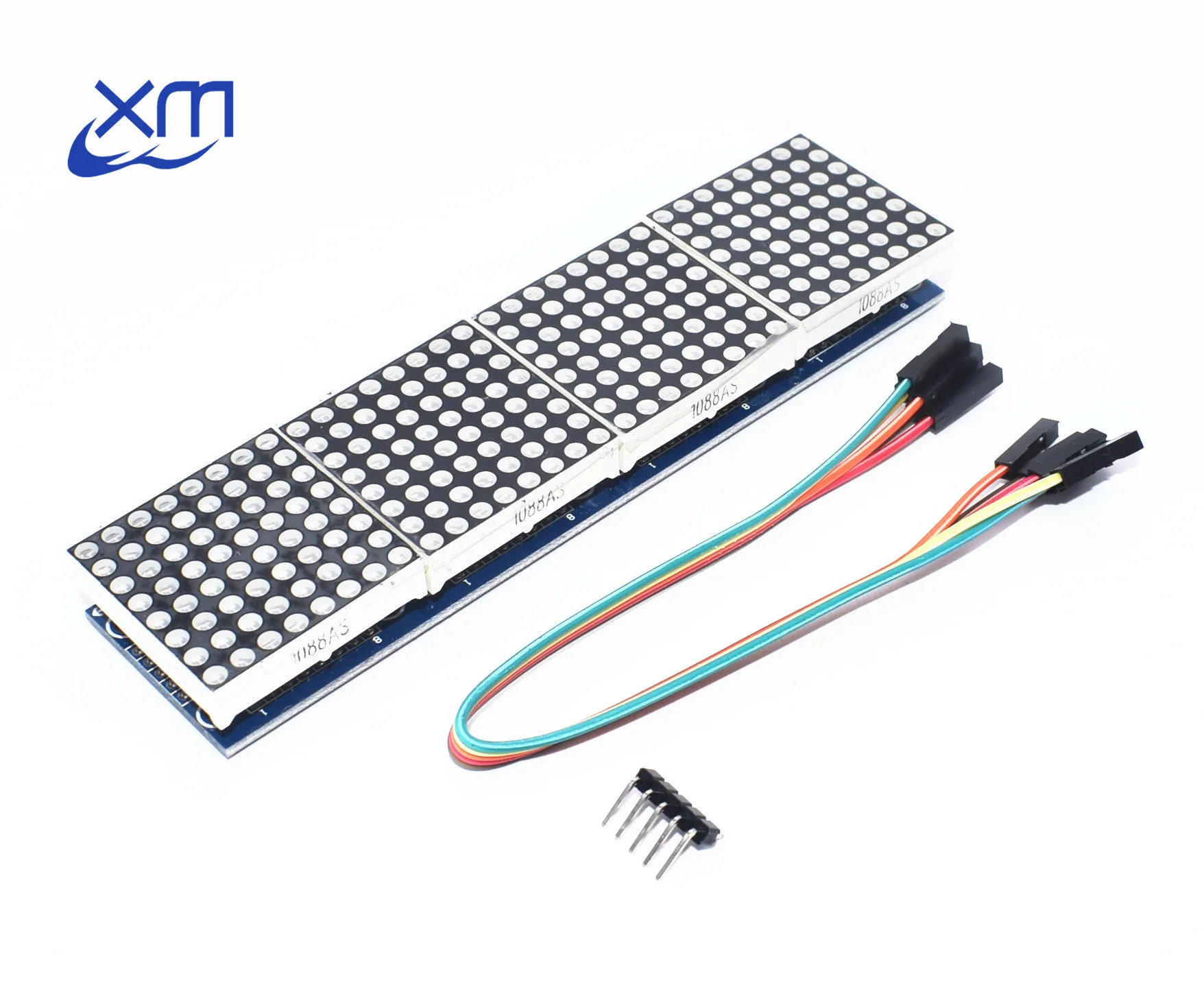 

MAX7219 dot matrix module microcontroller module 4 in 1 display C14 Red/ Green