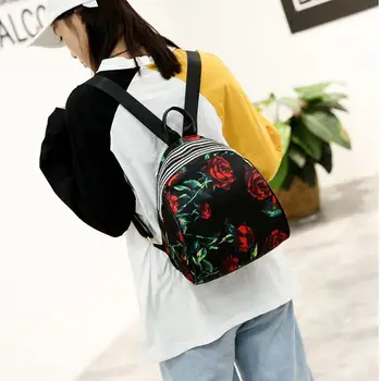 

Small Flower Floral Backpack Fashion Women Backpack Floral Print Zipper Backpack Female Schoolbag For Teenage Girls Mochila