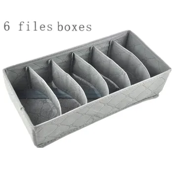 

Nonwoven home storage box underwear organizer boxs bra necktie socks Folding container organizers Various Grid Design Simple