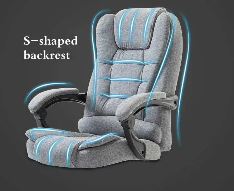 Home Office Chair Fabric Computer Gaming Chair Boss Seat Cadeira Massage Silla Oficina Cadeira Gamer Boss Chaise Silla Gamer