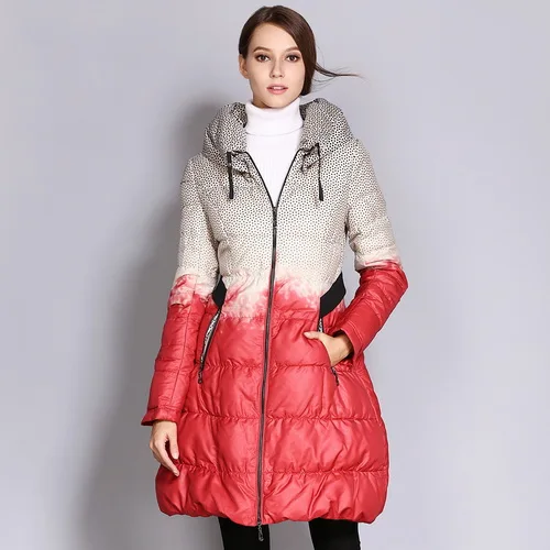 Seenimoe зимнее пуховое пальто размера плюс, женские парки, Женская длинная пуховая стеганая куртка, хит цвета, высокое качество, женская одежда s - Цвет: WC21RE