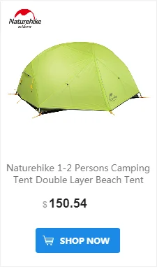 Naturehike ветрозащитные 210 T/20D полиэфирные сверхлегкие портативные двухслойные наружные походные водонепроницаемые палатки для 1-2 человек