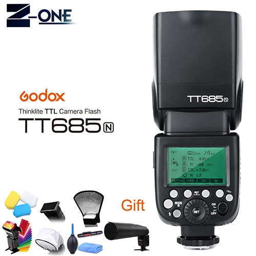 Godox TT685N ttl камера вспышка 2,4 ГГц Высокая скорость 1/8000s GN60 с Xpro-N ttl беспроводной передатчик для камеры Nikon s - Цвет: TT685N