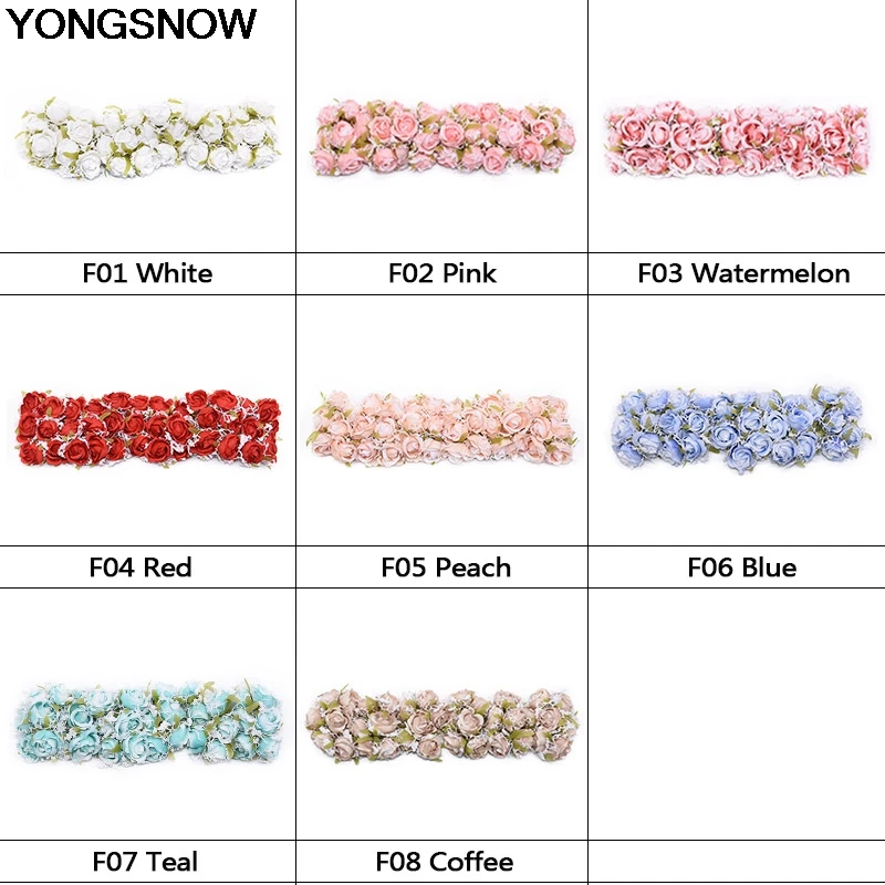 YONGSNOW 36 шт. Красивые Искусственные кружевные шелковые цветы розы свадебный букет для свадебного украшения дома искусственные растения искусственные цветы