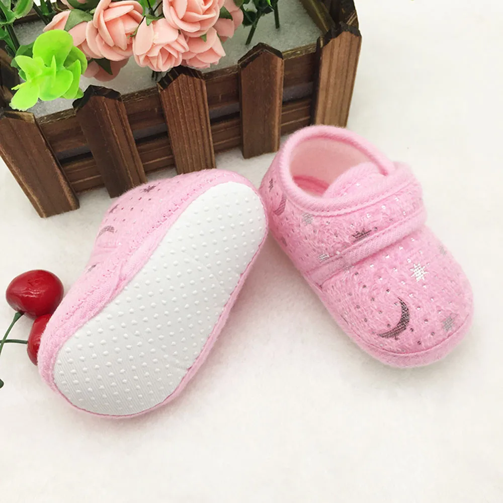 TELOTUNY! Нескользящая Мягкая Обувь для малышей с принтом звездного неба детская обувь с мягкой подошвой Нескользящая хлопковая обувь для малышей Z0828