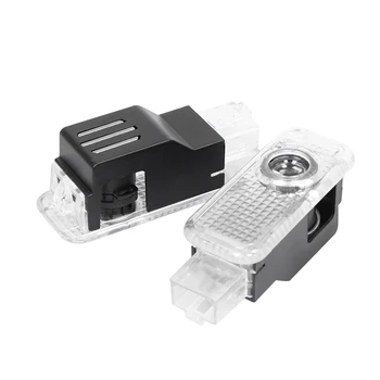 

2PCS For Audi Q3 Q5 Q7 A4 B5 B6 B7 B8 B9 A5 A6 C5 C6 C7 A7 A8 80 90 100 200 A3 V8 8V 8L 8P A1 TT LED Car Door Light Accessories