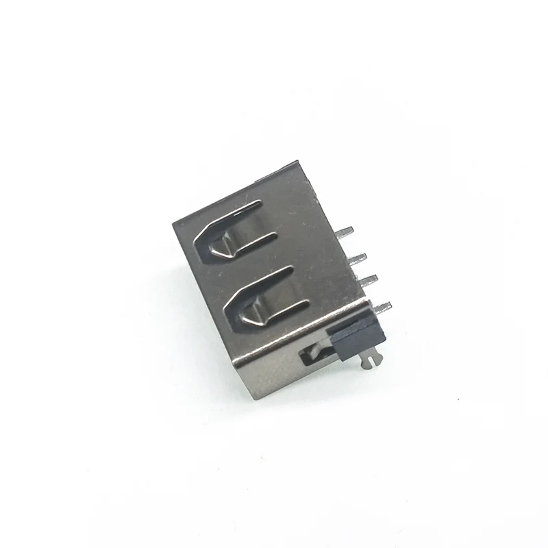 10 шт./лот гнездо USB 2 0 DIP 4 Pin фута типа A 180 градусов плоская зарядка разъем Проводной