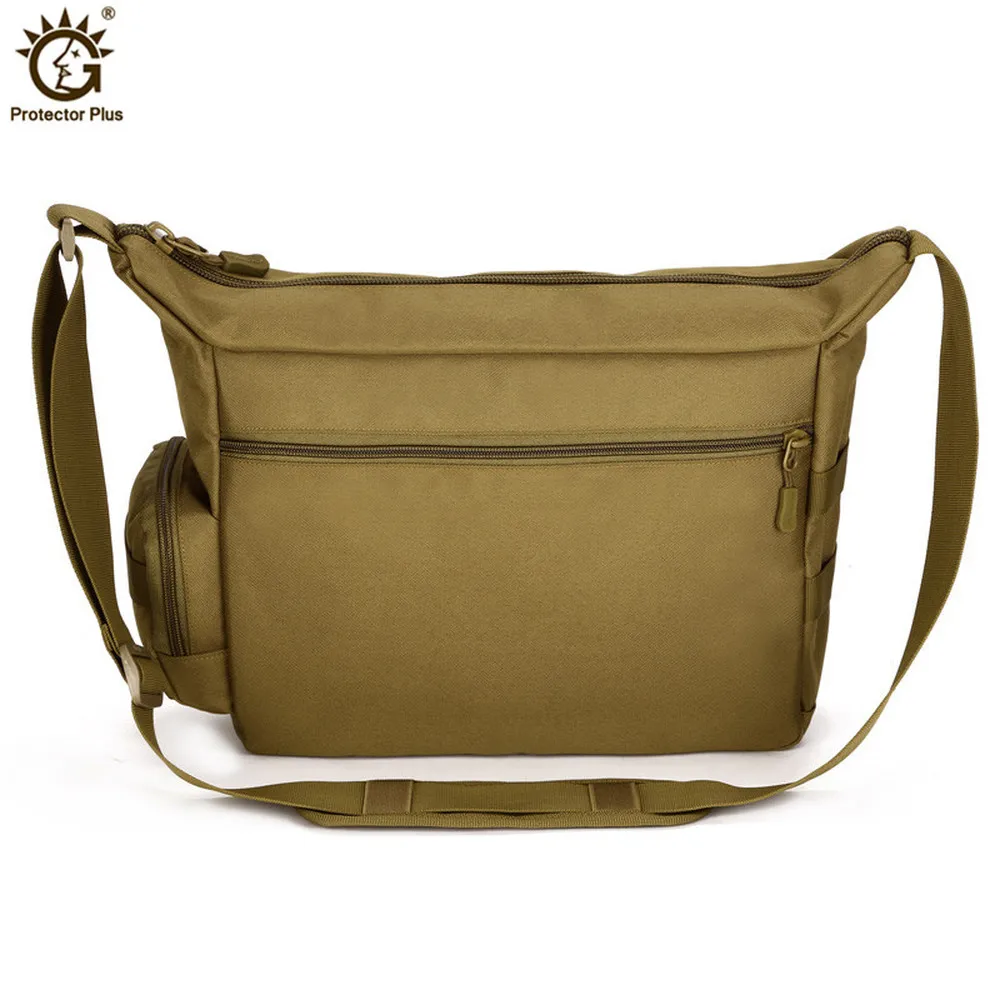 Tactical Sling Shoulder Bag Anti-tearing Nylon Waterproof Military Crossbody Bag Outdoor Travel Messenger Bag for 14