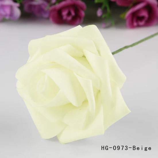 

Hand-make Artificial Foam Rose Flowers Craft Scrapbooking Home Decor Diy Flower Bouquet Hot Sale 1 Piece 8cm Wedding Decoration