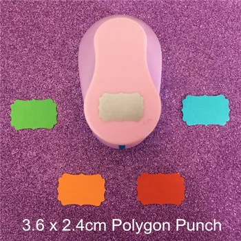 

Free Ship 1.5 inch Polygon EVA hole punch paper puncher for greeting card handmade DIY scrapbook Geometry craft punch machine