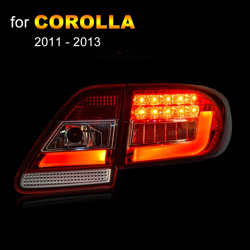 Светодиодный задний светильник для Toyota Corolla 2011 2012 2013 с левой и правой стороны светодиодный задний фонарь ходовой светильник задний фонарь