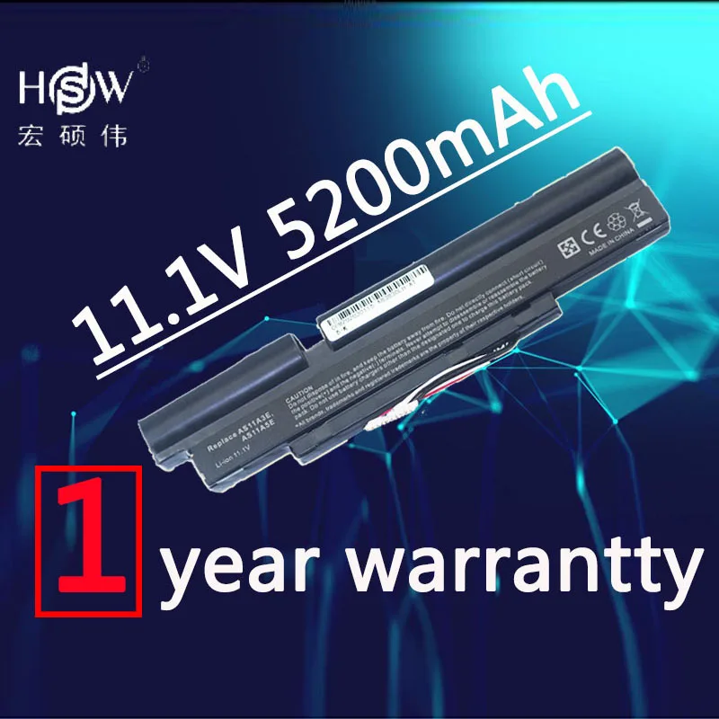 HSW ноутбука Батарея для acer 3INR18/65-2 AS11A3E AS11A5E Aspire TimelineX 3830 т 4830 4830TG 5830 5830TG ID57H 6 ячеек |