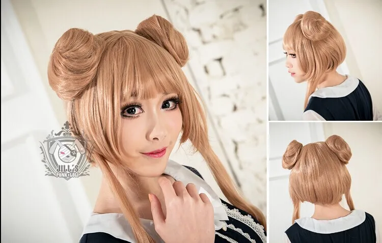 Japan Anime Manga Lolita Cosplay Sailor Moon Usagi Tsukino Curly