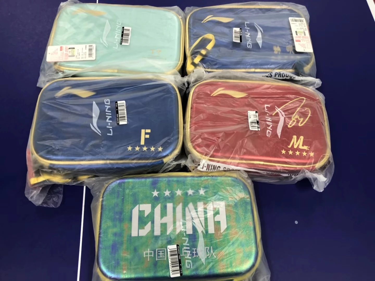 Genuine Table Tennis Set Hard ONE LAYER Square Chinese National Team Use Table Tennis Bag Case