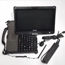 New Arrival Used laptop Getac V110 I5 4G/8G computer ToughScreen Tablet PC with 2 batteries for mb star Auto diagnosis tool