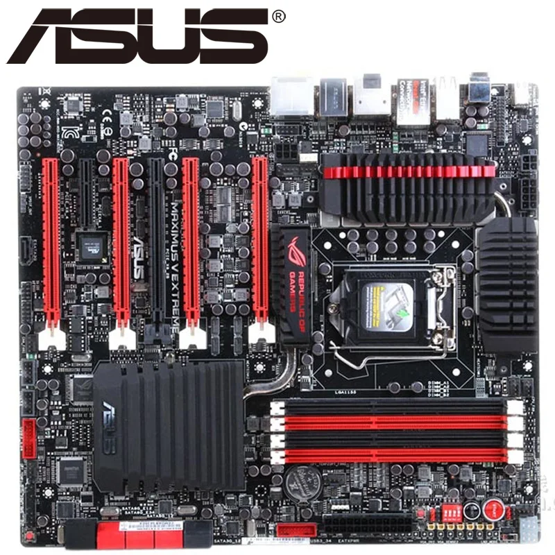 Материнская плата ASUS Maximus V Extreme для настольных ПК Z77 Socket LGA 1155 i3 i5 i7 DDR3 32G ATX UEFI биос оригинальная б/у материнская плата