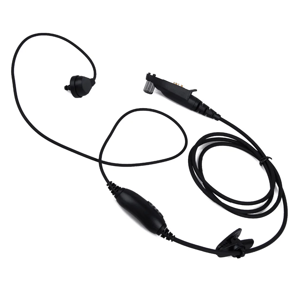 

Black Multi-Pin Covert Air-Tube Acoustic Headset with PTT & VOX for Motorola GP344 GP388 GP328Plus GL200 EX500 EX600XLS