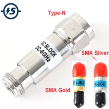 2 Вт тип-n/SMA мужчин и женщин dc-блок DC-6.0GHz 50 Ом РЧ коаксиальный блок КСВ 1,2 фиксированные разъемы