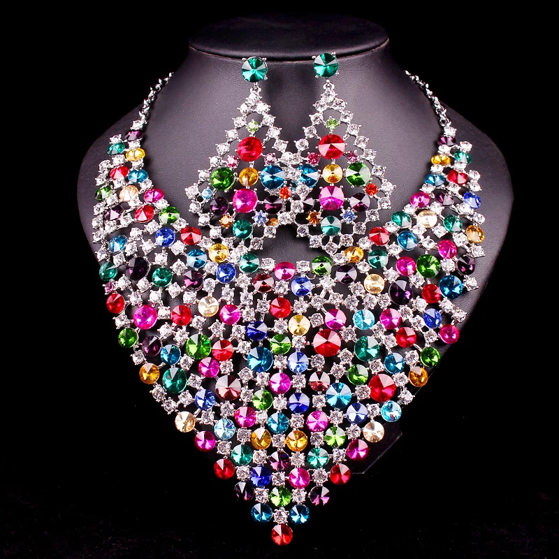 Free Shipping Bridal Jewelry Sets Wedding Necklace Set For Brides Party