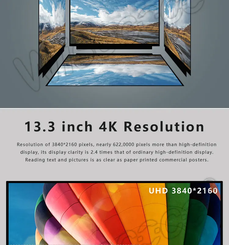 13,3 дюймов 4 K ЖК-монитор 3840*2160 UHD ips дисплей hdmi 40 pin панель управления для ноутбуков планшетов