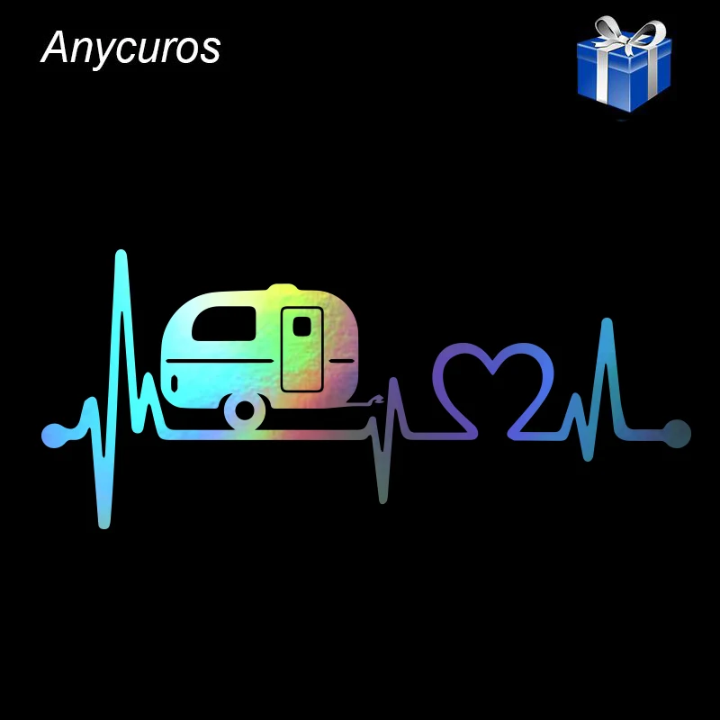 Автомобильный Стайлинг Camper Travel Hiker Heartbeat виниловая Автомобильная наклейка на