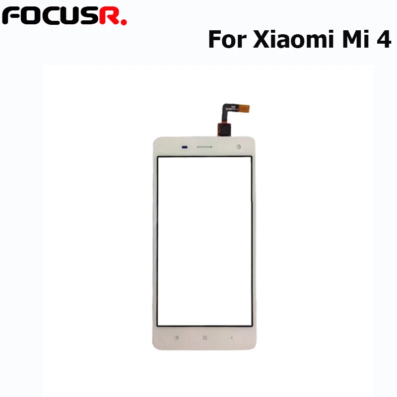 

New Outer Top Screen Lens Front Glass For Xiaomi Mi 4 LCD Screen Replacement Touch Panel touch screen repair parts
