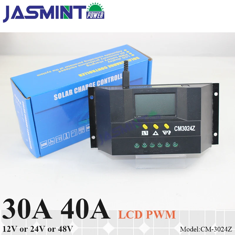 

30A 40A 12V/24V auto work 48V PWM SOLAR charge controller with LCD display,charge regulator